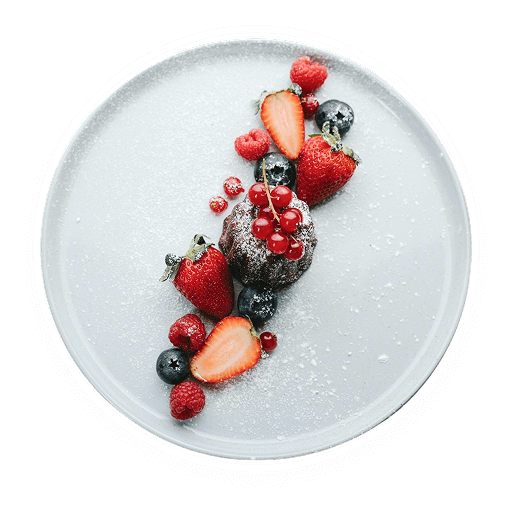 Ice-creme with fruits